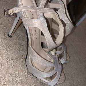 Champagne dress shoes